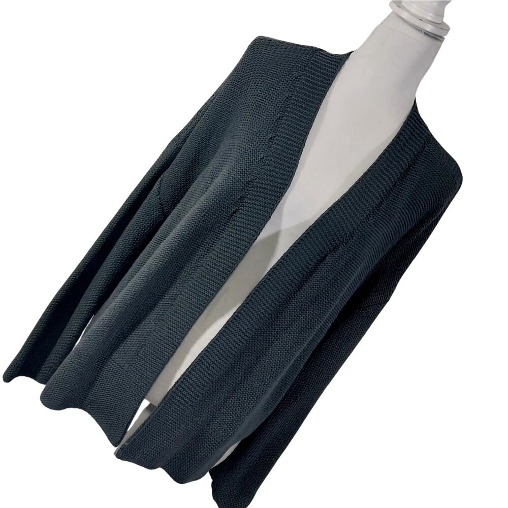NWT! OLD NAVY! CHARCOAL GRAY PURL KNIT STITCH OPEN CARDIGAN SWEATER! SZ L